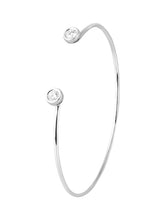 Load image into Gallery viewer, Simple Wire Bracelet with Diamonds