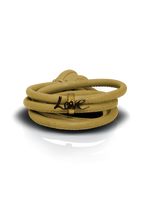 Load image into Gallery viewer, dijon leather brass charm